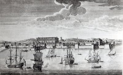 Bombay sulla costa del Malabar appartenente alla Compagnia delle Indie Orientali d